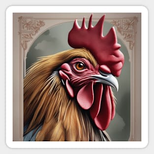 The rooster Sticker